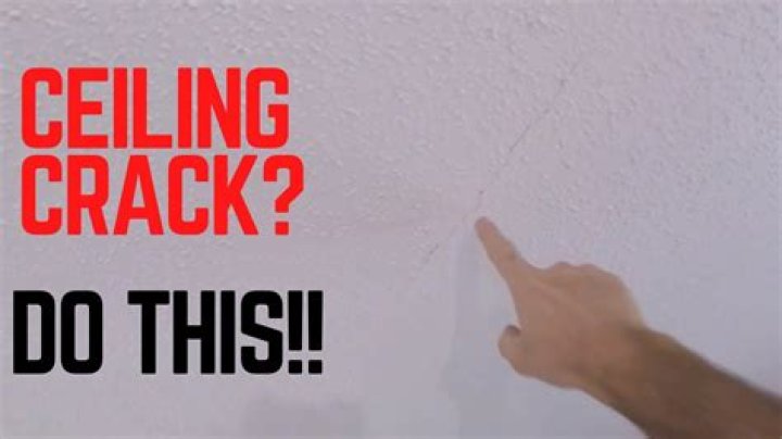 How do you fix a cracked ceiling permanently?