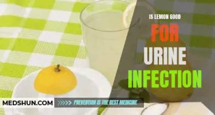 Is lemon good for urine infection?