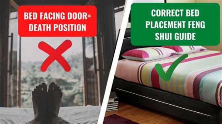 Should a bed face a door?
